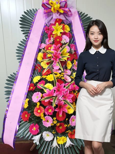 분당앤스퀘어 3단화환 기본형